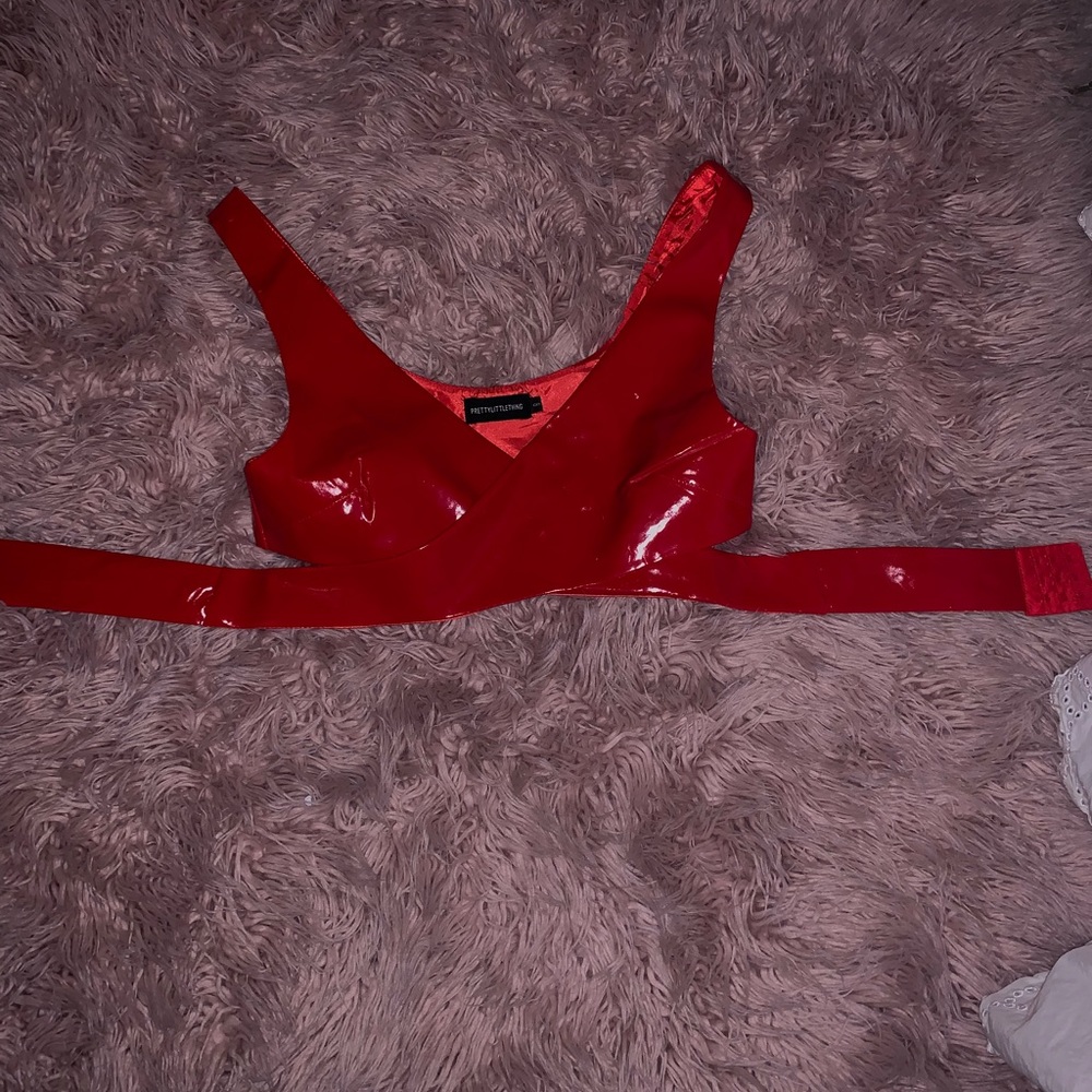 Red Latex top